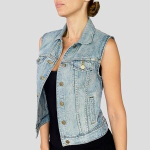 J Crew Denim Vest size XS
